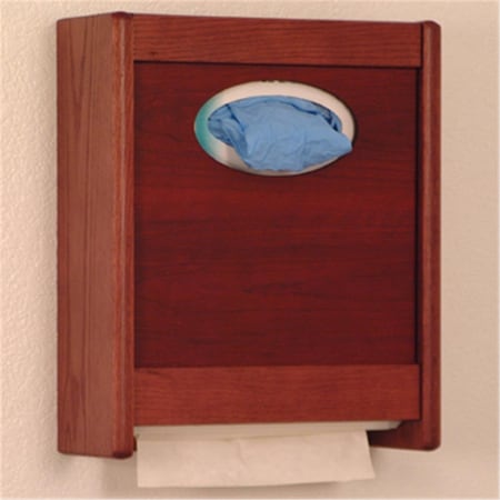 Latestluxury Combo Towel Dispenser and Glove and Tissue Holder in Mahogany LA2505728